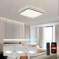 Brilagi - LED stmievateľné stropné svietidlo SMART LED/36W/230V 53x53 cm 3000-6000K Wi-Fi Tuya Beacon + diaľkové ovládanie