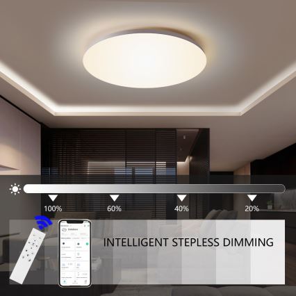 Brilagi - LED stmievateľné stropné svietidlo SMART LED/36W/230V pr. 48 cm 2700-6500K Wi-Fi Tuya + diaľkové ovládanie