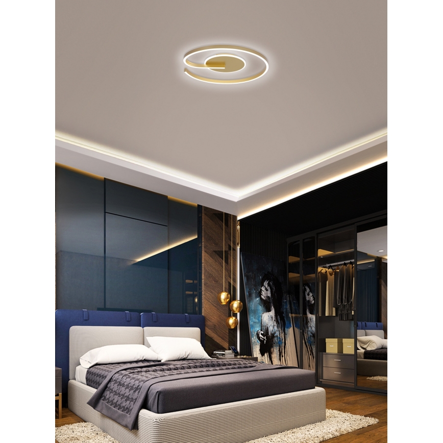 Brilagi - LED Stmievateľné stropné svietidlo SPIRAL LED/56W/230V 3000/4000/6000K + diaľkové ovládanie