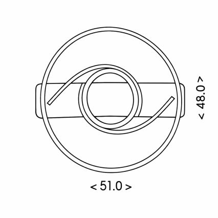 Brilagi - LED stmievateľné stropné svietidlo TWIRL LED/38W/230V 3000-6000K čierne + diaľkové ovládanie