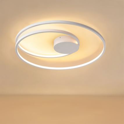 Brilagi - LED Stmievateľné stropné svietidlo TWISTER LED/75W/230V 3000-6000K pr. 70 cm biela + diaľkové ovládanie