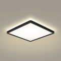 Brilagi - LED Stmievateľné stropné svietidlo ULTRA SLIM LED/18W/230V 2700-6500K 30x30 cm čierna + diaľkové ovládanie