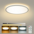 Brilagi - LED stmievateľné stropné svietidlo ULTRA SLIM LED/24W/230V 2700-6500K priemer 42 cm biela + diaľkové ovládanie