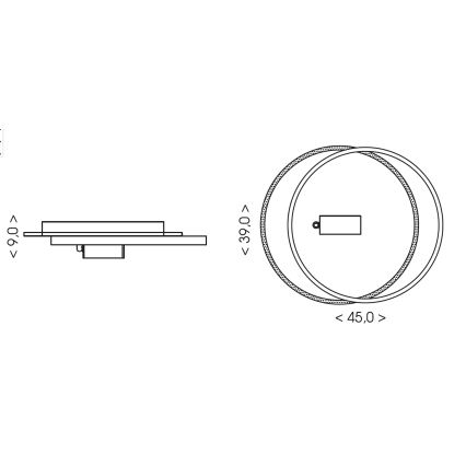 Brilagi - LED stmievateľné stropné svietidlo UNITY LED/48W/230V + 1xGU10/3W 3000-6000K 39x45 cm biela/čierna + diaľkové ovládanie