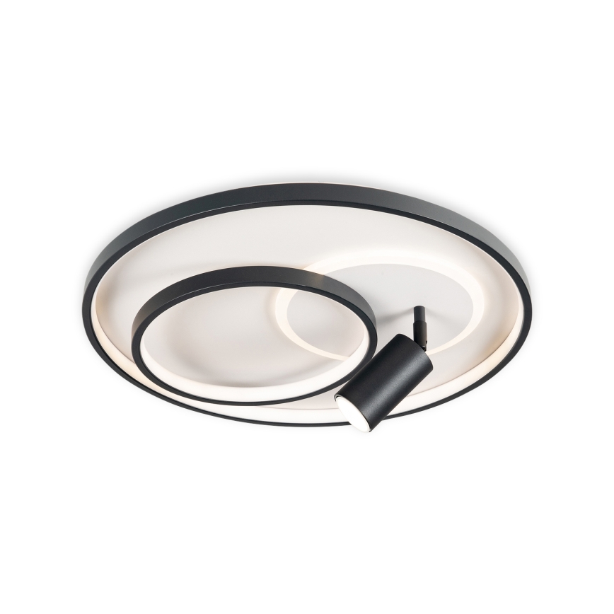 BRILAGI - LED stmievateľné stropné svietidlo UNITY LED/60W/230V + 1xGU10/3W 3000-6000K priemer 50 cm biela/čierna + diaľkové ovládanie