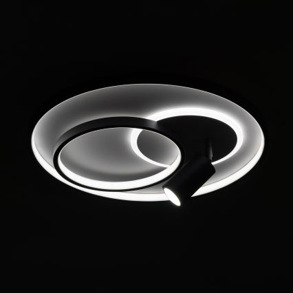 BRILAGI - LED stmievateľné stropné svietidlo UNITY LED/60W/230V + 1xGU10/3W 3000-6000K priemer 50 cm biela/čierna + diaľkové ovládanie