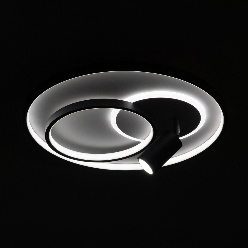 BRILAGI - LED stmievateľné stropné svietidlo UNITY LED/60W/230V + 1xGU10/3W 3000-6000K priemer 50 cm biela/čierna + diaľkové ovládanie