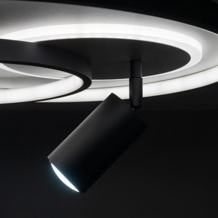BRILAGI - LED stmievateľné stropné svietidlo UNITY LED/60W/230V + 1xGU10/3W 3000-6000K priemer 50 cm biela/čierna + diaľkové ovládanie