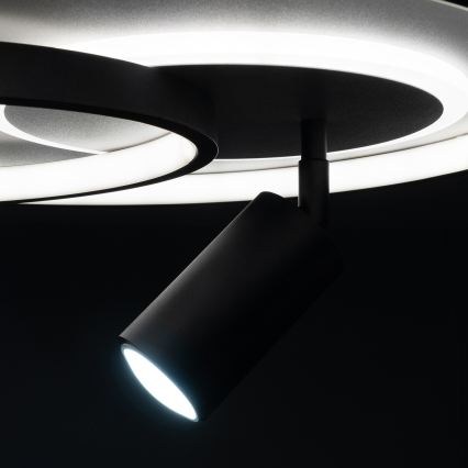 BRILAGI - LED stmievateľné stropné svietidlo UNITY LED/60W/230V + 1xGU10/3W 3000-6000K priemer 50 cm biela/čierna + diaľkové ovládanie