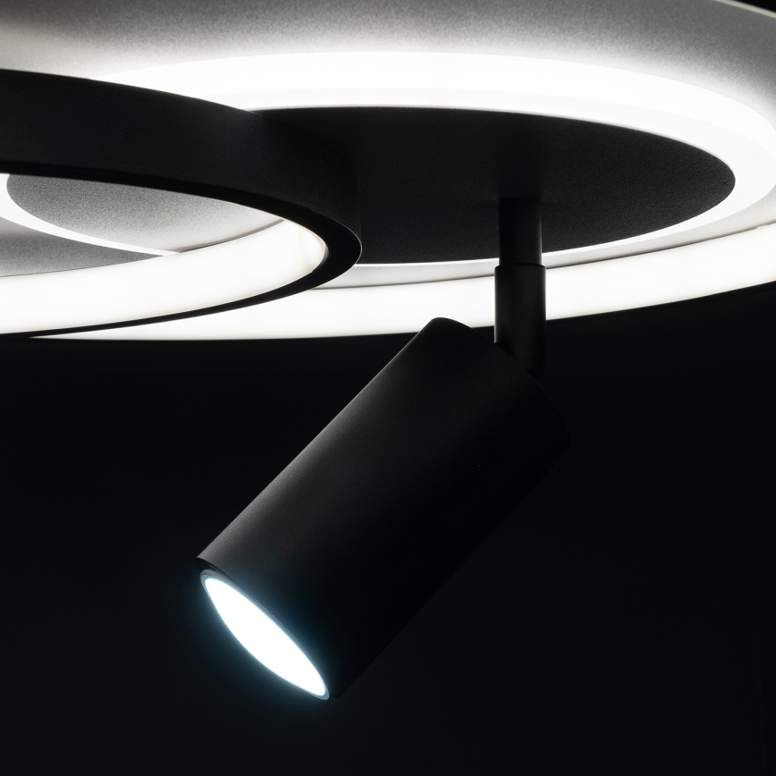 BRILAGI - LED stmievateľné stropné svietidlo UNITY LED/60W/230V + 1xGU10/3W 3000-6000K priemer 50 cm biela/čierna + diaľkové ovládanie