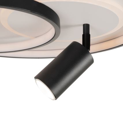 BRILAGI - LED stmievateľné stropné svietidlo UNITY LED/60W/230V + 1xGU10/3W 3000-6000K priemer 50 cm biela/čierna + diaľkové ovládanie