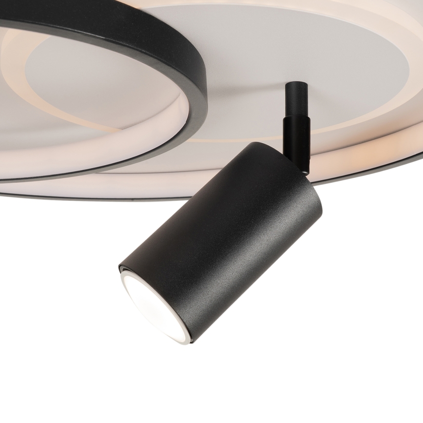 BRILAGI - LED stmievateľné stropné svietidlo UNITY LED/60W/230V + 1xGU10/3W 3000-6000K priemer 50 cm biela/čierna + diaľkové ovládanie
