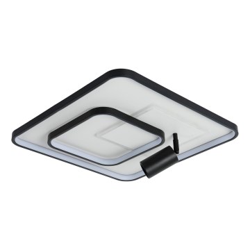 Brilagi - LED stmievateľné stropné svietidlo UNITY LED/75W/230V + 1xGU10/3W 3000-6000K 50x50 cm biela/čierna + diaľkové ovládanie