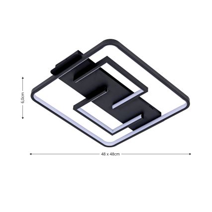 Brilagi - LED Stmievateľné stropné svietidlo VELO LED/34W/230V 3000/4000/6000K + diaľkové ovládanie