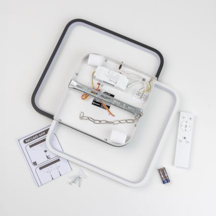 Brilagi - LED stmievateľné stropné svietidlo VELO LED/64W/230V 38x38 cm 3000-6500K + diaľkové ovládanie