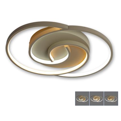 BRILAGI - LED Stmievateľné stropné svietidlo VELO LED/70W/230V 3000-6500K 38x47,8 cm béžová + diaľkové ovládanie