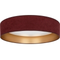 Brilagi - LED stmievateľné stropné svietidlo VELVET SMART VARI LED/36W/230V 3000-6500K priemer 55 cm vínová/zlatá + diaľkové ovládanie