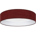Brilagi - LED stmievateľné stropné svietidlo VELVET SMARTIX LED/24W/230V 3000-6000K pr. 45 cm vínová Wi-Fi Tuya Beacon + diaľkové ovládanie