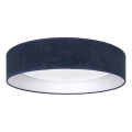 Brilagi - LED stmievateľné stropné svietidlo VELVET SMARTIX LED/36W/230V 3000-6000K priemer 55 cm modré Wi-Fi Tuya Beacon + diaľkové ovládanie