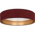 Brilagi - LED stmievateľné stropné svietidlo VELVET SMARTIX STARS LED/24W/230V 3000-6000K pr. 45 cm vínová/zlatá Wi-Fi Tuya Beacon + diaľkové ovládanie