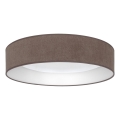 Brilagi - LED stmievateľné stropné svietidlo VELVET SMARTIX STARS LED/36W/230V 3000-6000K priemer 55 cm hnedé Wi-Fi Tuya Beacon + diaľkové ovládanie