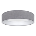 Brilagi - LED stmievateľné stropné svietidlo VELVET SMARTIX STARS LED/36W/230V 3000-6000K priemer 55 cm sivá Wi-Fi Tuya Beacon + diaľkové ovládanie