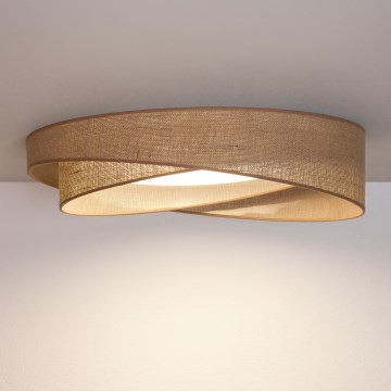 BRILAGI - LED Stmievateľné stropné svietidlo VELVET TWIST LED/36W/230V 3000-6000K pr. 65 cm Wi-Fi Tuya Beacon béžová + diaľkové ovládanie