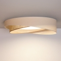 BRILAGI - LED Stmievateľné stropné svietidlo VELVET TWIST LED/36W/230V 3000-6000K pr. 65 cm Wi-Fi Tuya Beacon krémová/béžová + diaľkové ovládanie