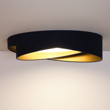 BRILAGI - LED Stmievateľné stropné svietidlo VELVET TWIST LED/36W/230V 3000-6000K pr. 65 cm Wi-Fi Tuya Beacon modrá/zlatá + diaľkové ovládanie