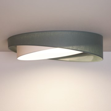 BRILAGI - LED stmievateľné stropné svietidlo VELVET TWIST LED/36W/230V 3000-6000K priemer 65 cm Wi-Fi Tuya Beacon zelená/biela + diaľkové ovládanie