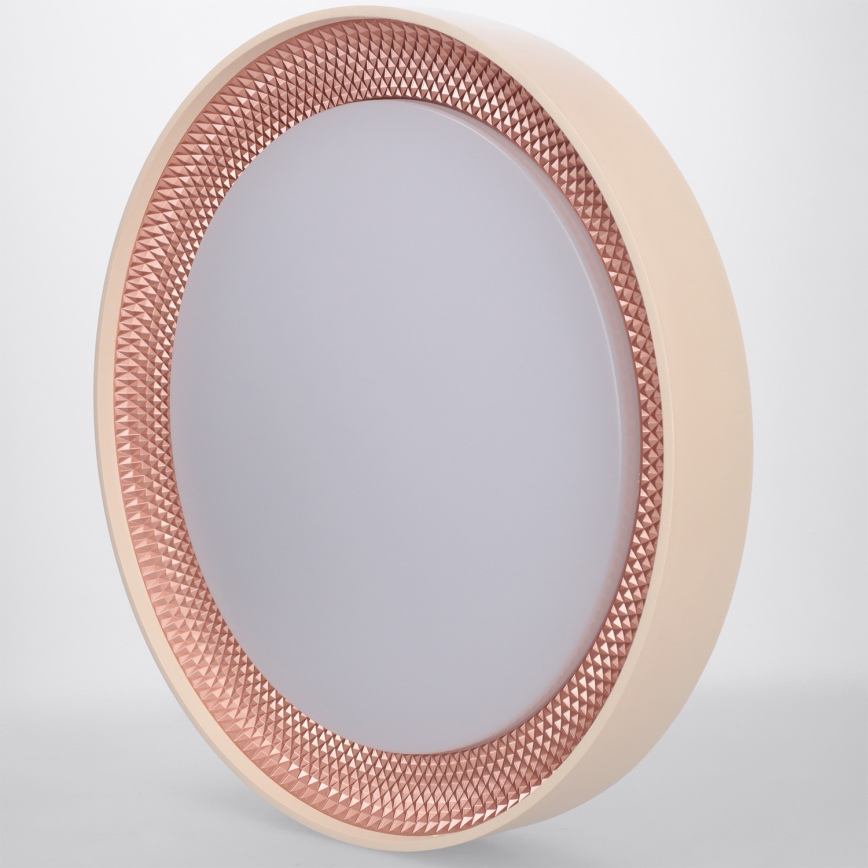 Brilagi - LED stmievateľné stropné svietidlo WALDO LED/48W/230V 3000-6500K pr. 40 cm béžová/zlatá + diaľkové ovládanie