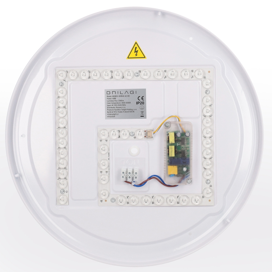 Brilagi - LED stmievateľné stropné svietidlo WALDO LED/48W/230V 3000-6500K pr. 40 cm béžová/zlatá + diaľkové ovládanie