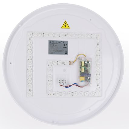 Brilagi - LED stmievateľné stropné svietidlo WALDO LED/48W/230V 3000-6500K pr. 40 cm biela/strieborná + diaľkové ovládanie