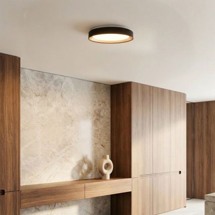 Brilagi - Stmievateľné LED stropné svietidlo WALDO LED/48W/230V 3000-6500K priemer 40 cm čierna/zlatá + diaľkové ovládanie