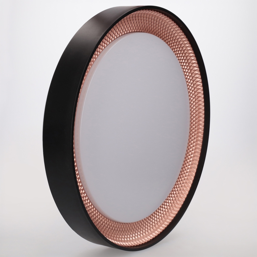 Brilagi - Stmievateľné LED stropné svietidlo WALDO LED/48W/230V 3000-6500K priemer 40 cm čierna/zlatá + diaľkové ovládanie