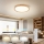 Brilagi - LED stmievateľné stropné svietidlo WOODROUND LED/30W/230V 3000-6000K priemer 40 cm drevo CRI 90 + diaľkové ovládanie