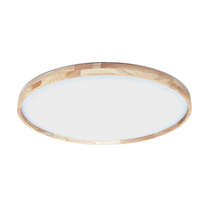 Brilagi - LED stmievateľné stropné svietidlo ALSON LED/72W/230V 3000-6500K dub, priemer 78 cm + diaľkové ovládanie