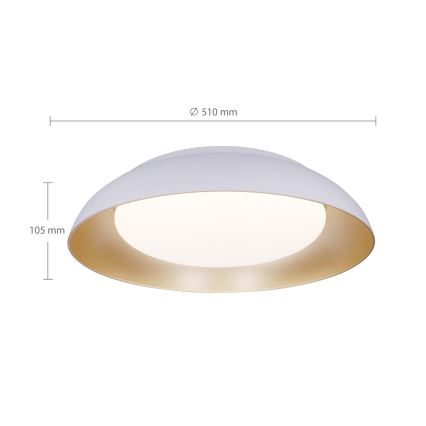 Brilagi - LED zatemnljivo stropno svetilo ALVA LED/48W/230V 3000-6500K pr. 51 cm bela + daljinski upravljalnik