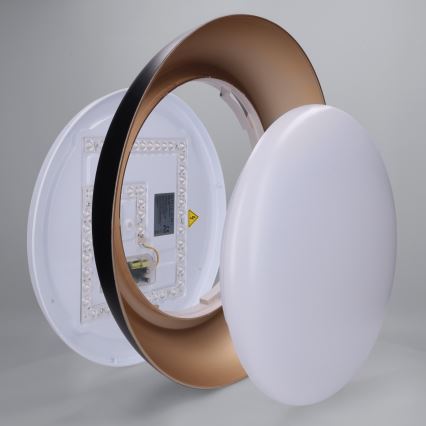 Brilagi - LED Stmievateľné stropné svietidlo ALVA LED/48W/230V 3000-6500K pr. 51 cm čierna + diaľkové ovládanie