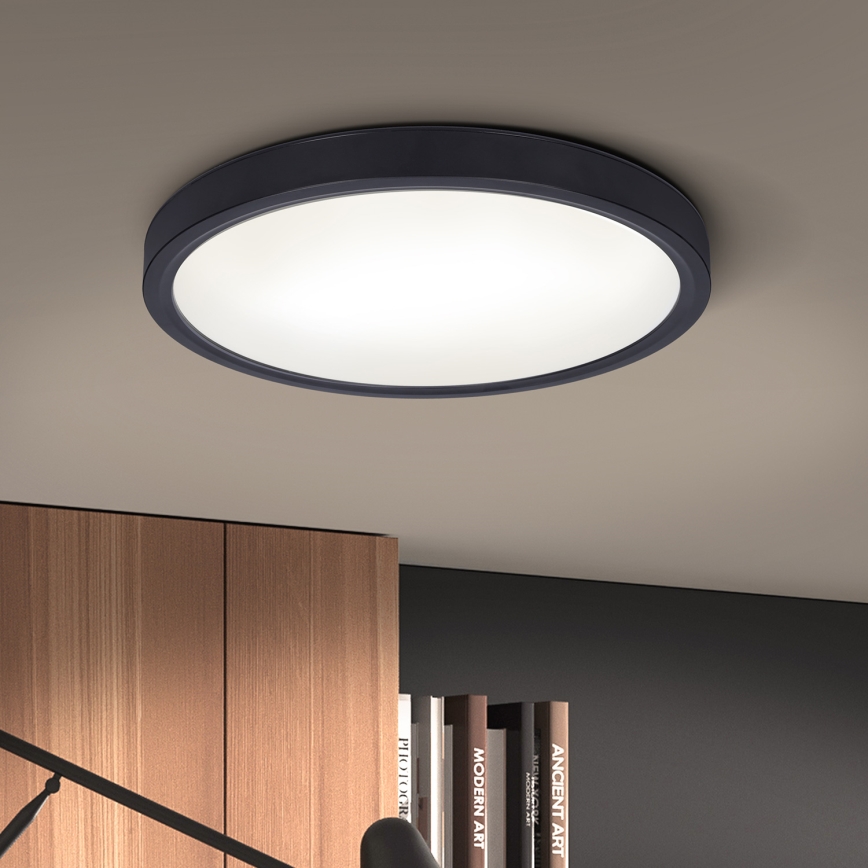 Brilagi - LED Stmievateľné stropné svietidlo ESTELA LED/36W/230V 3000-6500K ø 30 cm čierna + diaľkové ovládanie