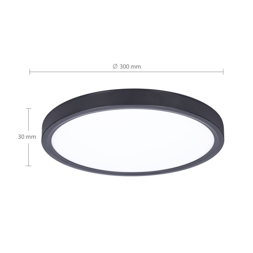 Brilagi - LED Stmievateľné stropné svietidlo ESTELA LED/36W/230V 3000-6500K ø 30 cm čierna + diaľkové ovládanie