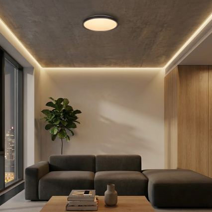 Brilagi - LED stmievateľné stropné svietidlo FANCIA LED/48W/230V 3000-6500K priemer 39 cm strieborné + diaľkové ovládanie