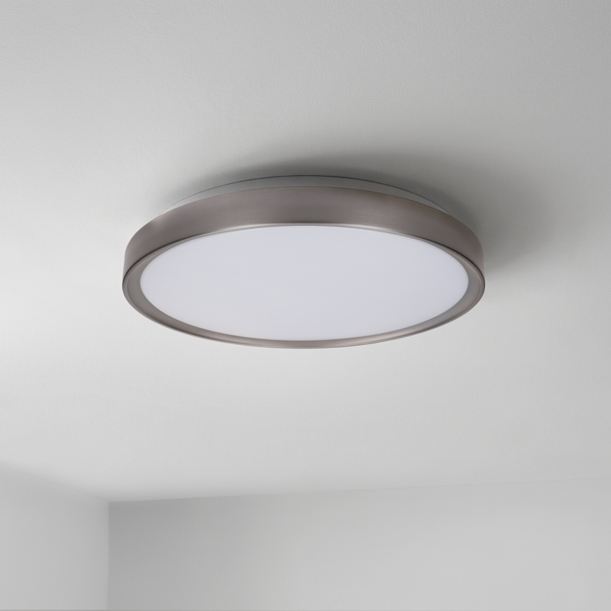 Brilagi - LED stmievateľné stropné svietidlo FANCIA LED/48W/230V 3000-6500K priemer 39 cm strieborné + diaľkové ovládanie