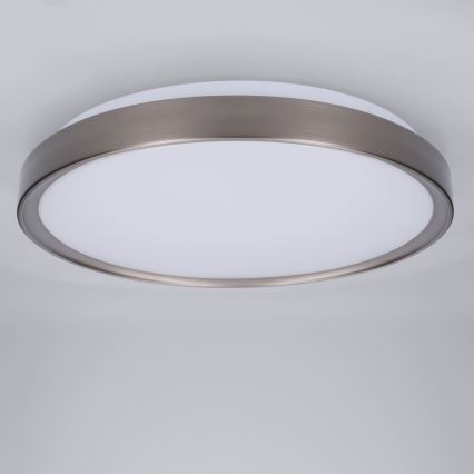 Brilagi - LED stmievateľné stropné svietidlo FANCIA LED/48W/230V 3000-6500K priemer 39 cm strieborné + diaľkové ovládanie