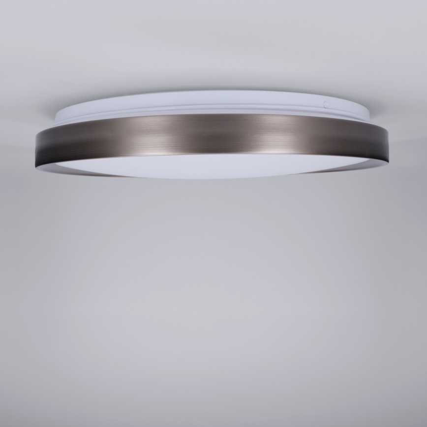 Brilagi - LED stmievateľné stropné svietidlo FANCIA LED/48W/230V 3000-6500K priemer 39 cm strieborné + diaľkové ovládanie