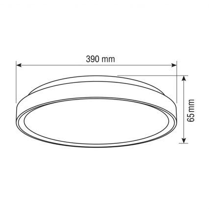 Brilagi - LED stmievateľné stropné svietidlo FANCIA LED/48W/230V 3000-6500K priemer 39 cm strieborné + diaľkové ovládanie