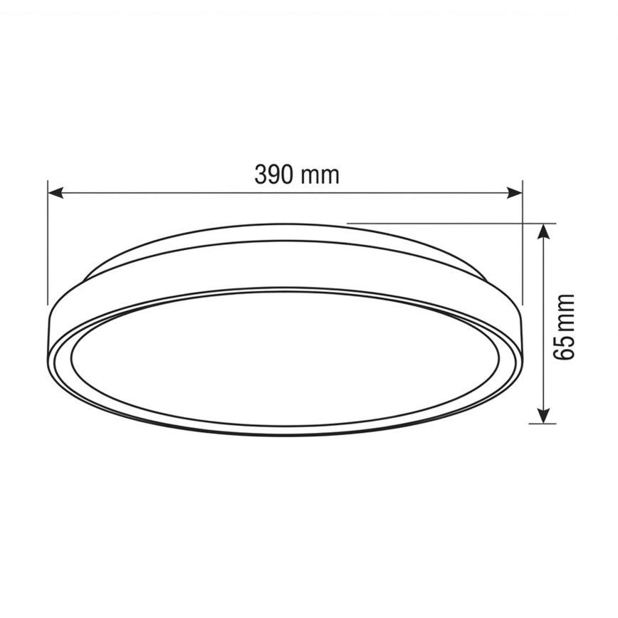 Brilagi - LED stmievateľné stropné svietidlo FANCIA LED/48W/230V 3000-6500K priemer 39 cm strieborné + diaľkové ovládanie