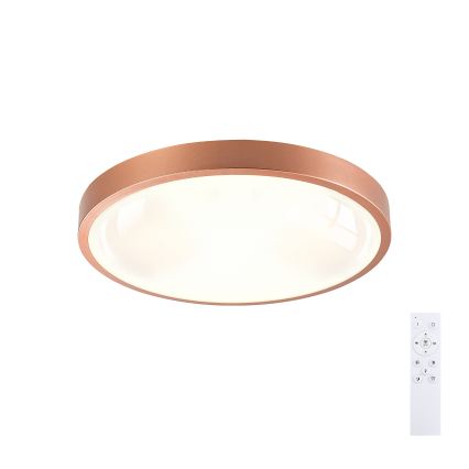 BRILAGI - LED stmievateľné stropné svietidlo GLASS POOL DOUBLE LED/48W/230V pr. 40 cm medené + diaľkové ovládanie
