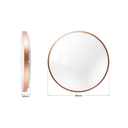 BRILAGI - LED stmievateľné stropné svietidlo GLASS POOL DOUBLE LED/48W/230V pr. 40 cm medené + diaľkové ovládanie