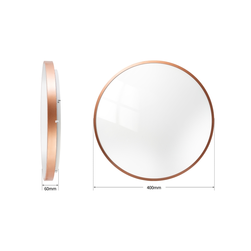 BRILAGI - LED stmievateľné stropné svietidlo GLASS POOL DOUBLE LED/48W/230V pr. 40 cm medené + diaľkové ovládanie